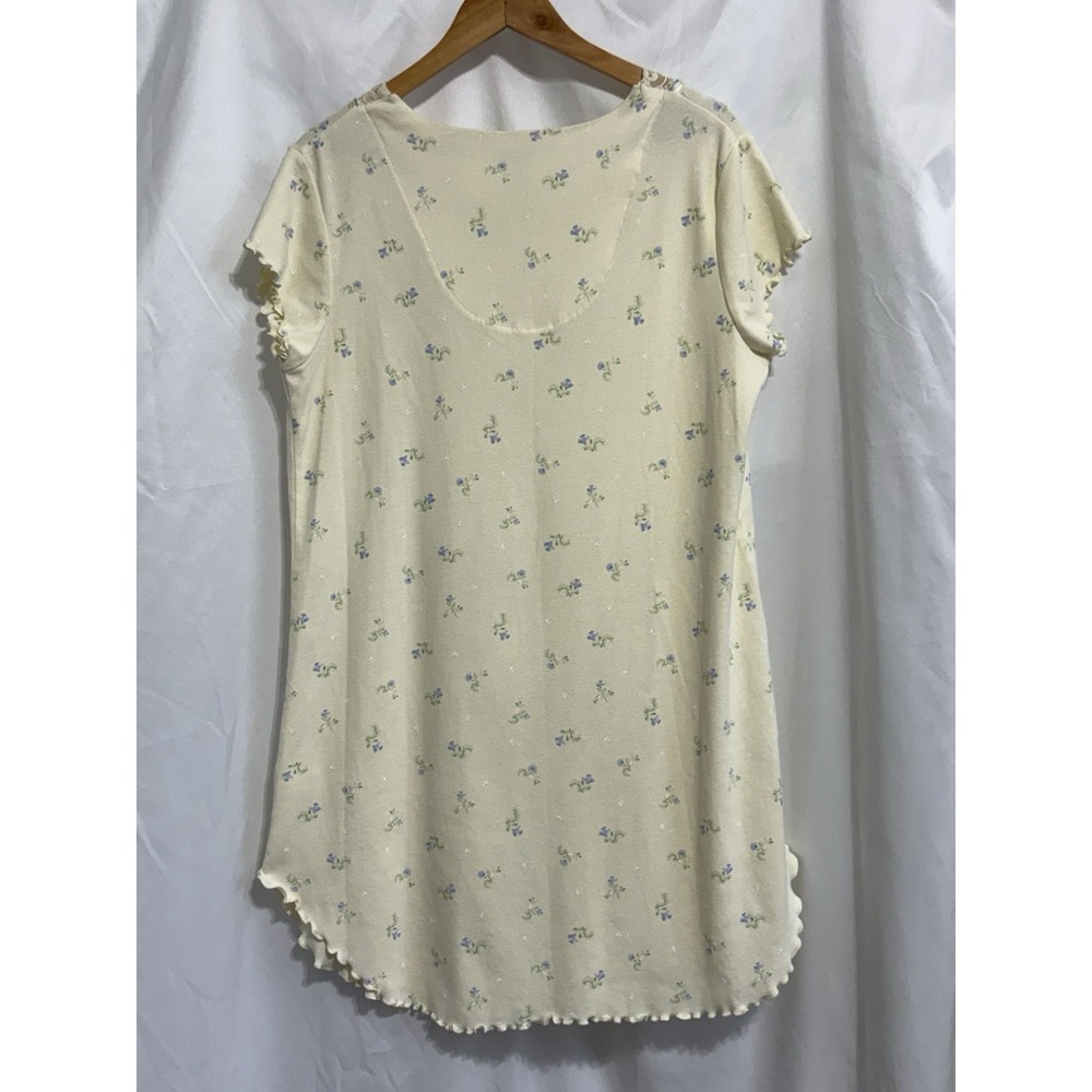 Aria Vintage Style Floral Nightgown Ditsy Floral Women Size Medium Cotton Blend - Picture 5 of 6